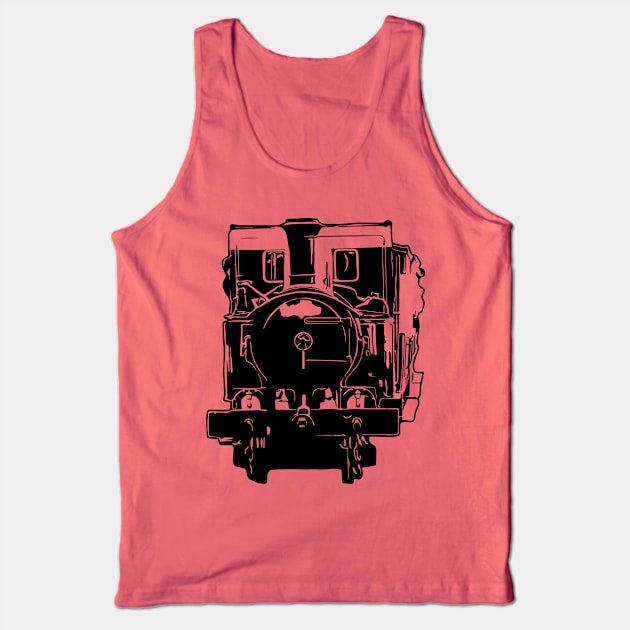 Isle of Man Steam Train and Carriages Tank Top by tribbledesign